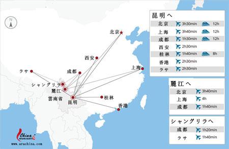 雲南　行き方